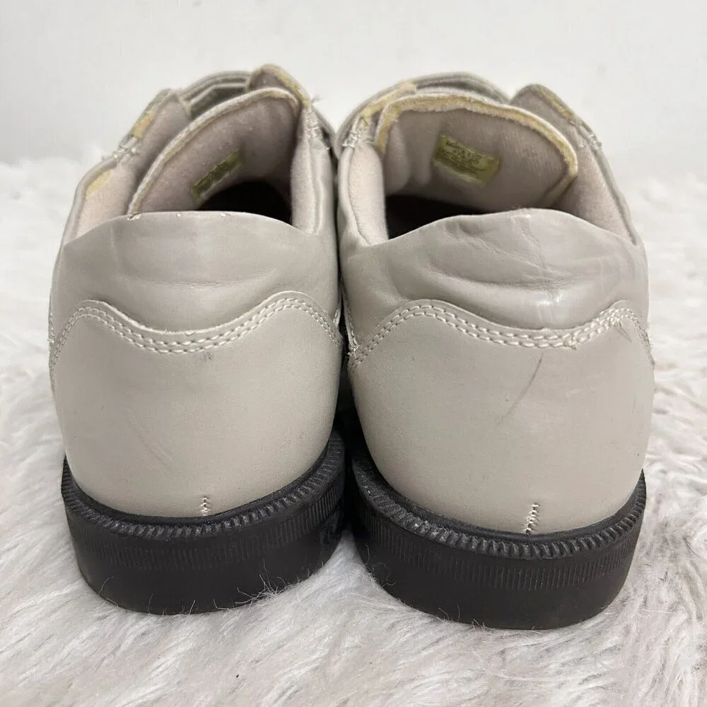 DR SCHOLLS 478-2G Mens Oxfords Beige/Tan Leather Orthopedic Shoes‎ Size 11D
